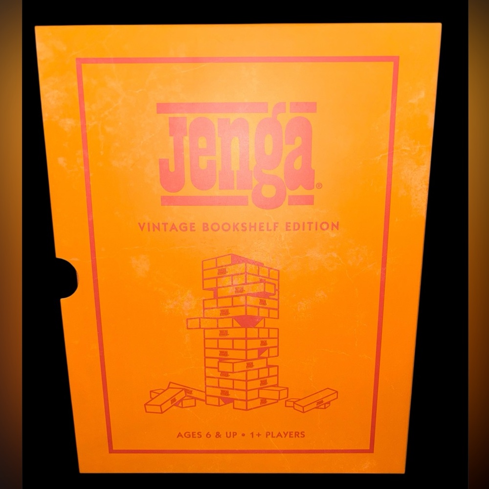 Jenga Vintage Bookshelf Edition Board Game